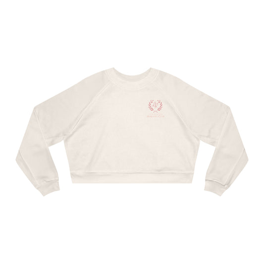 Women’s Cropped Pullover  | Athletic Club | Athleisure Sportswear | Peach
