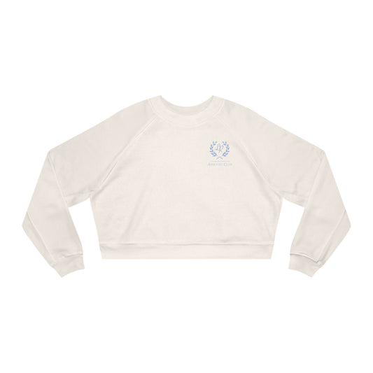 Women’s Cropped Pullover  | Athletic Club | Athleisure Sportswear | Skyblue