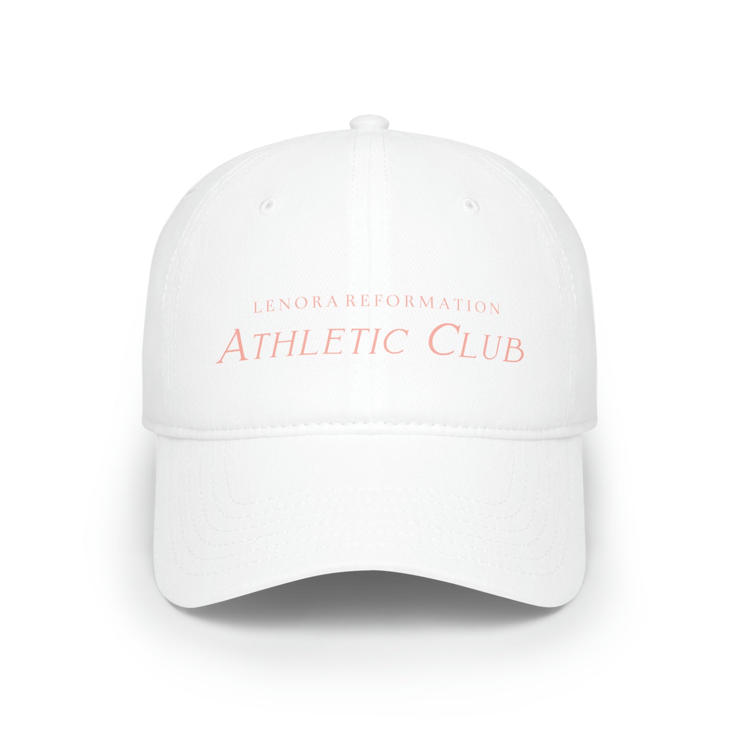Low Profile Baseball Cap | Athletic Club | Basic Essentials | Peach